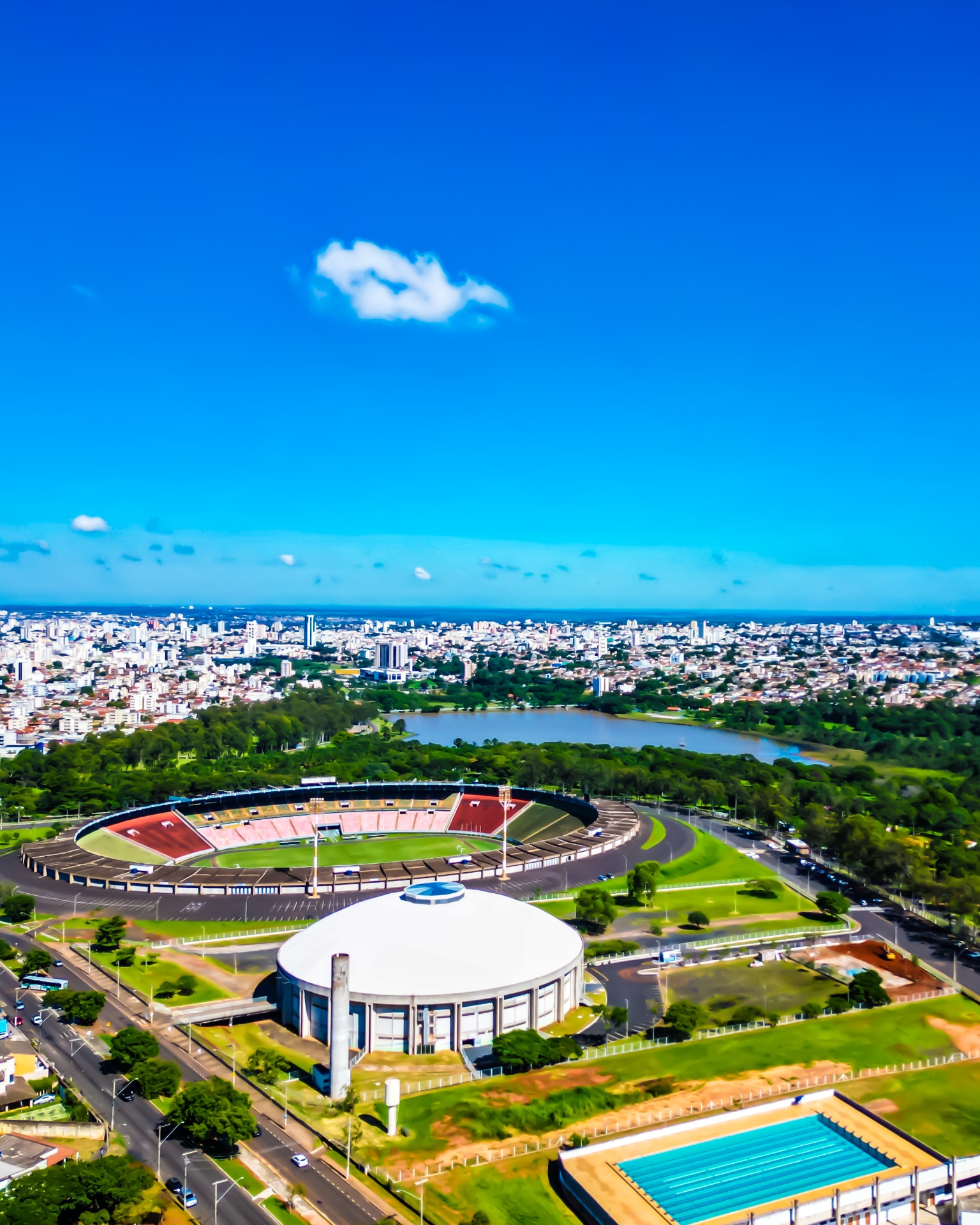 Parque do Sabiá visto de cima